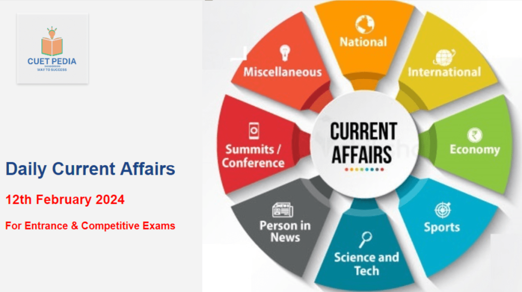Check the 12th February 2024 Current Affairs here.
