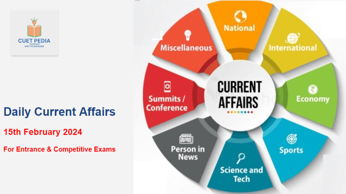 Check Today Current Affairs for 15th February 2204 here.